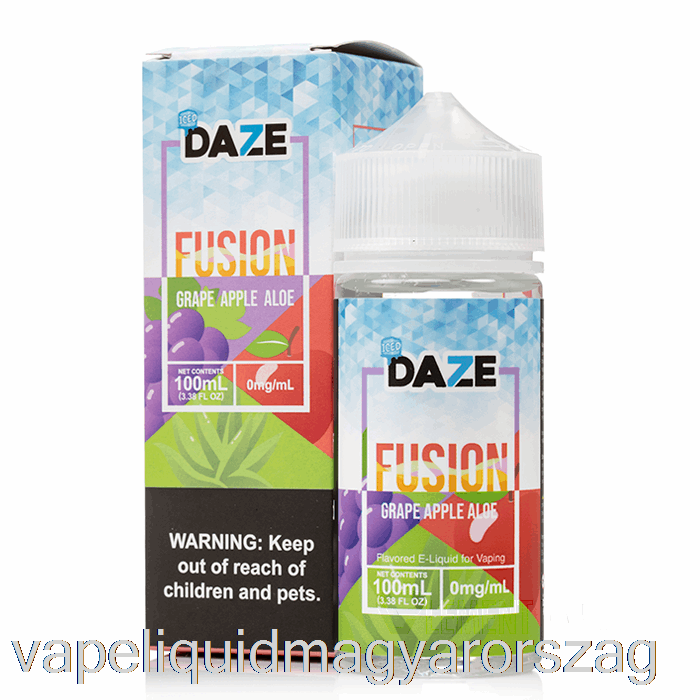 Jeges Szőlő Alma Aloe - 7 Daze Fúzió - 100 Ml 0 Mg Vape Toll